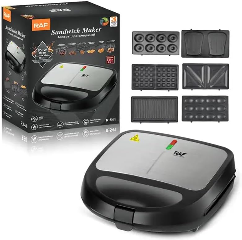 RAF 6-in-1 Grill Electric Toster with 6 Removable Panels