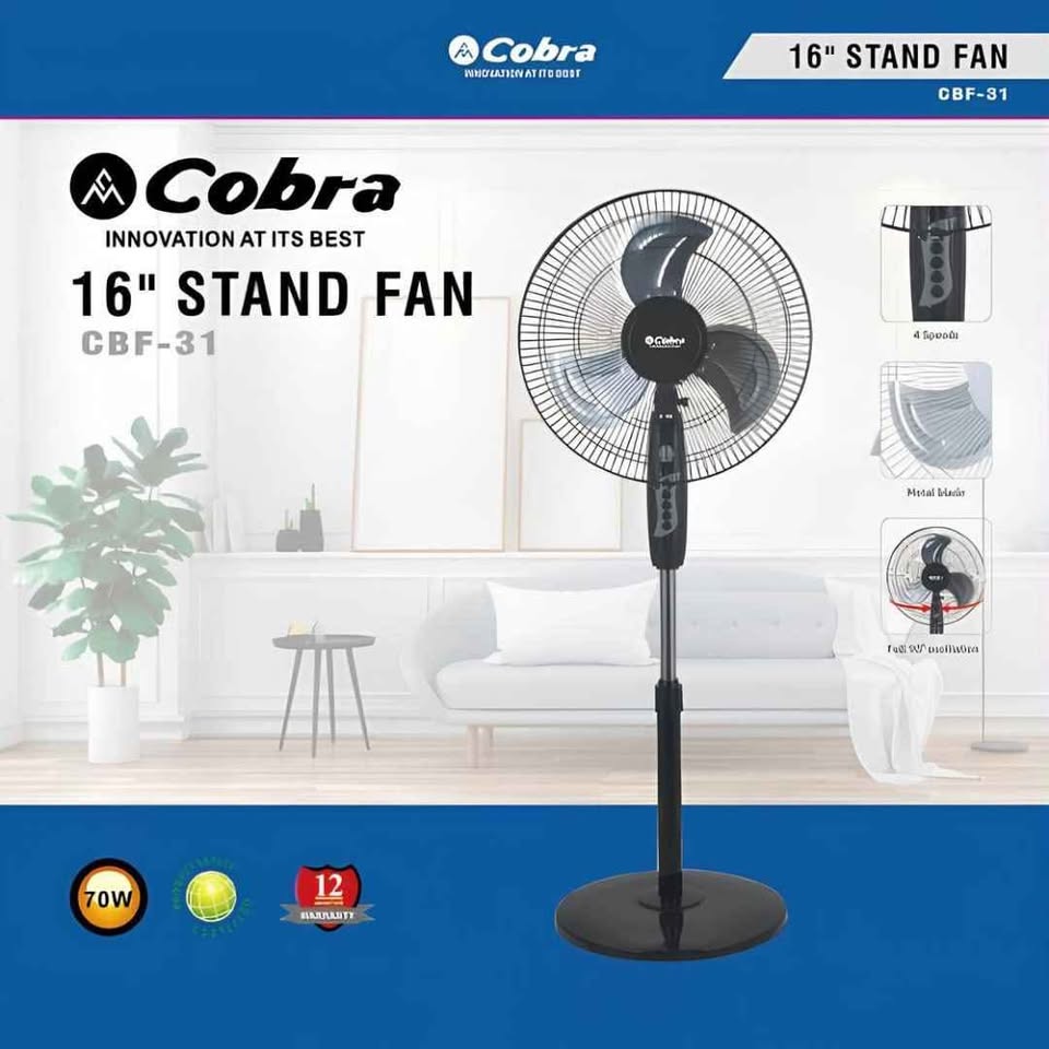 COBRA 16"STAND FAN CBF-31 70W
