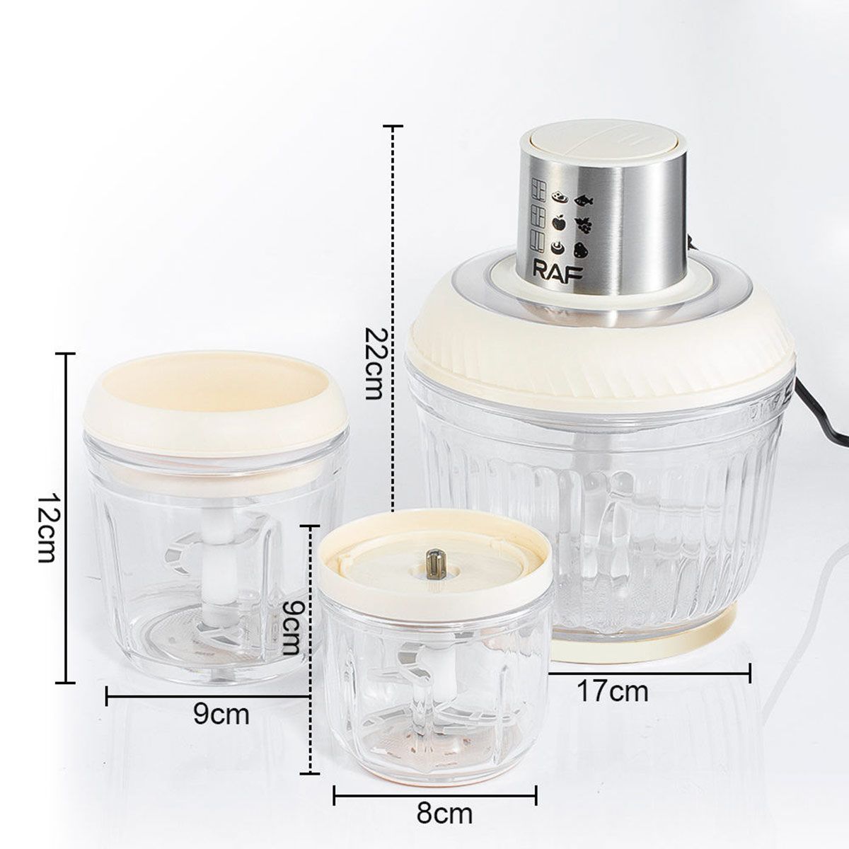 RAF 3-in-1 Food Processor