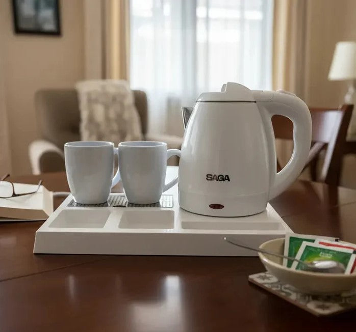 Saga Electric Kettle Tray Set