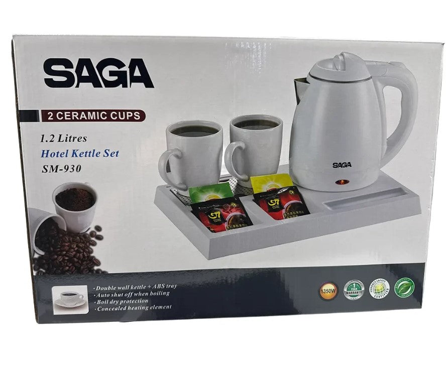 Saga Electric Kettle Tray Set