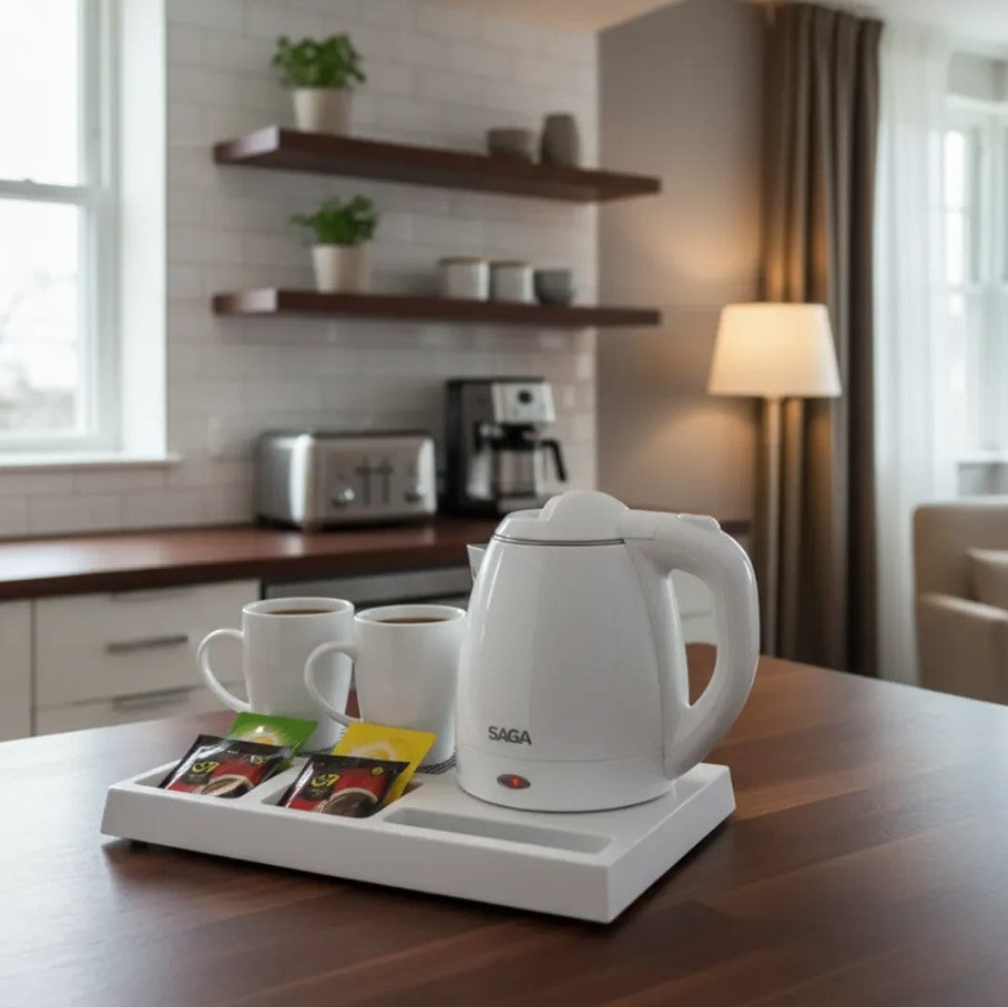 Saga Electric Kettle Tray Set