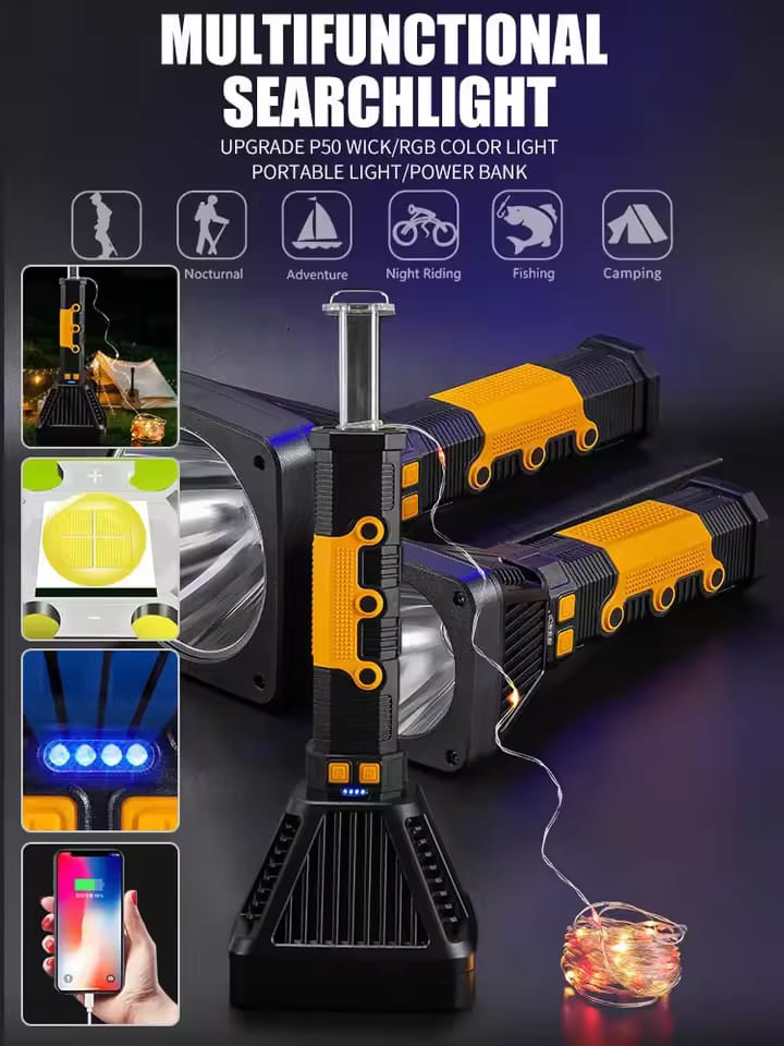 Super large powerful flashlight