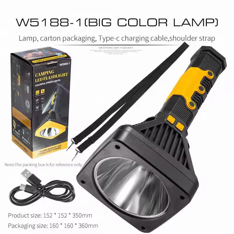 Super large powerful flashlight