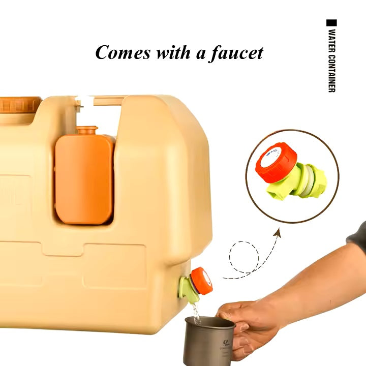 Storage Container with Tap and Handle